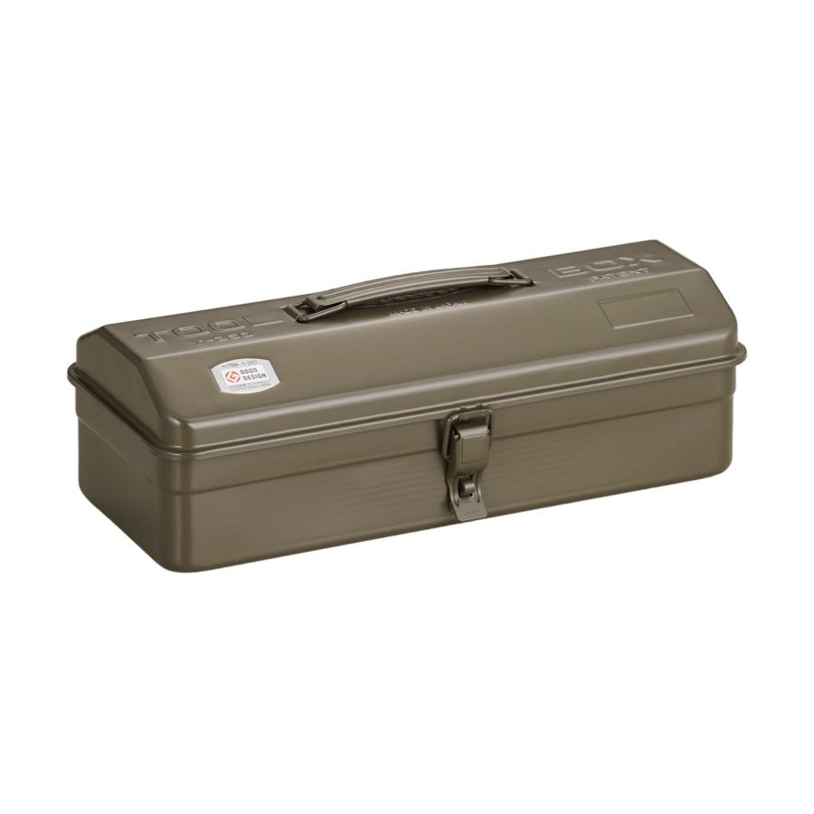 TOYO スチール製 山型工具箱（ツールボックス） Y350 ミリタリーグリーン sB095SVQPZN20240505みうハウス