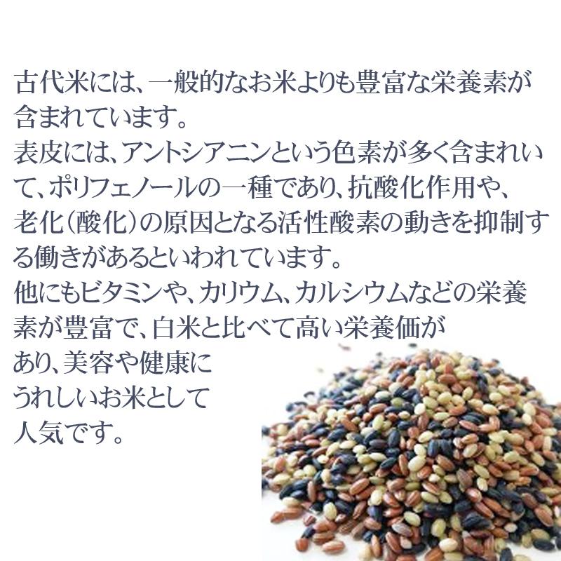 宮城県産 古代米 3種ミックス 800g 黒米 緑米 赤米 送料無料 メール便