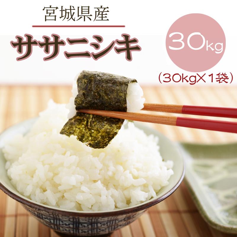 ササニシキ 米 お米 玄米30kg 令和6年産 宮城県産 白米・無洗米 ササニシキ 米 お米 玄米30kg 令和6年産 宮城県産 白米・無洗米