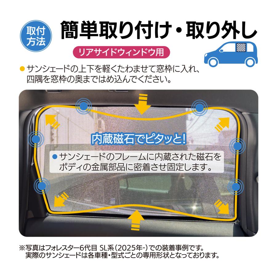 フォレスター SL系 SK系 メッシュシェード フロントサイド リアサイド