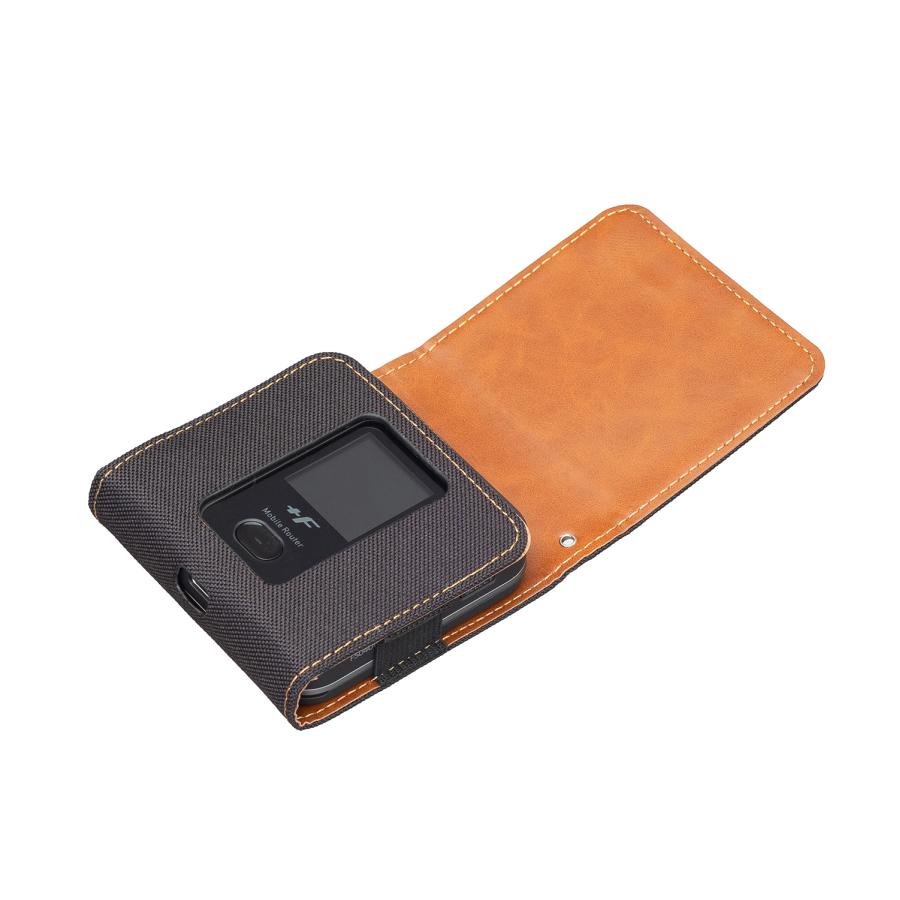 FUJISOFT +F FS040W モバイルルーター 本体&専用ケース F FS040W 専用 ケース カバー 手帳 レザー フリップ : Miwa Cases
