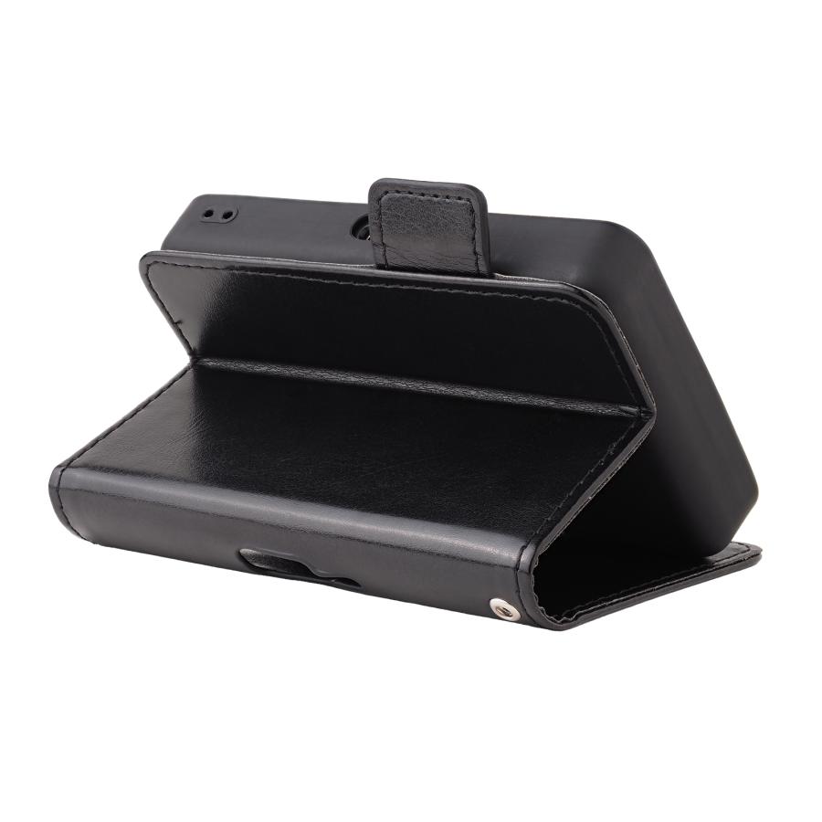 Wi-Fi STATION SH-52B ケース カバー 手帳 レザー フリップ ストラップ