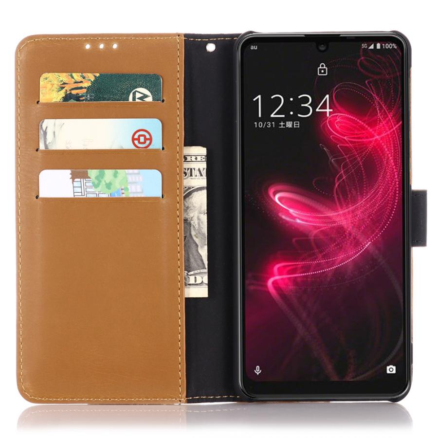 AQUOS zero5G basic / DX SHG02 ケース カバ ー 手帳 レザー ボタンが押しやすい フリップ スタンド カード収納 |  | 05