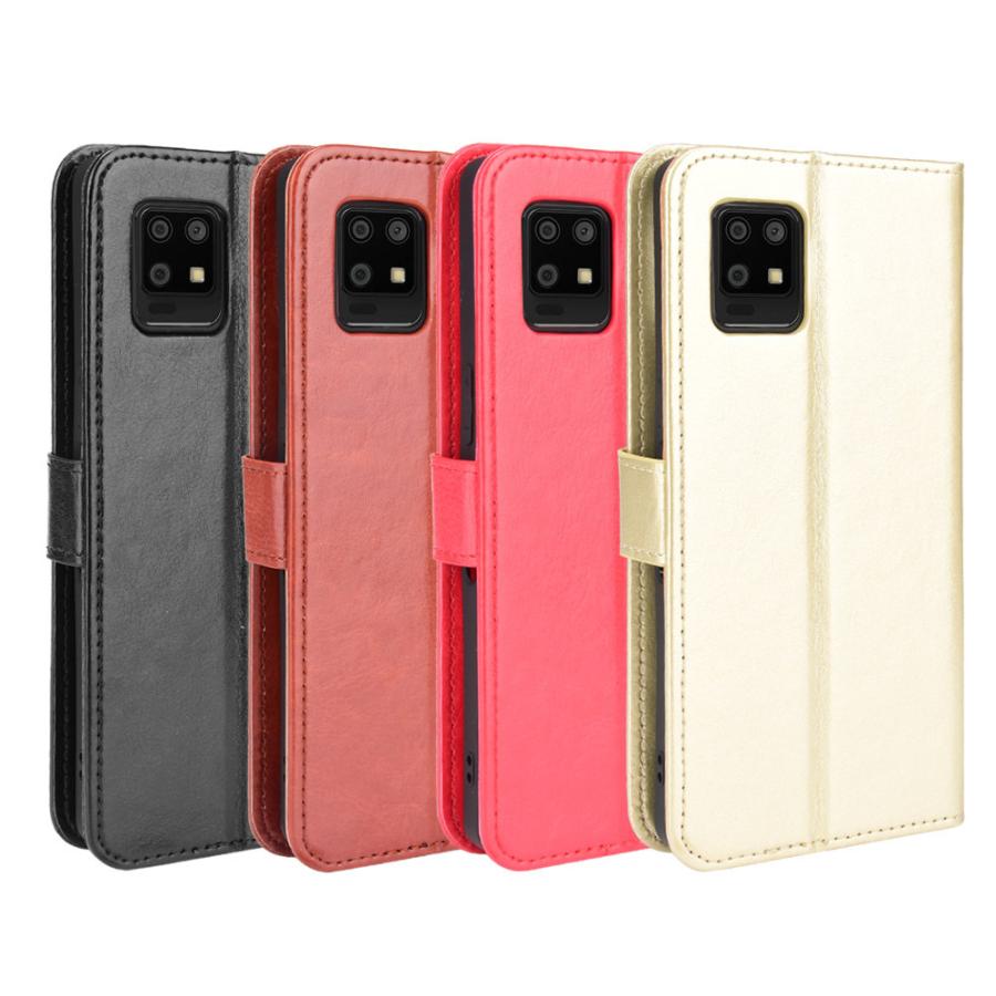 AQUOS zero6 SHG04 ケース カバ ー 手帳 レザー ストラップ フリップ カード収納 スタンド | 