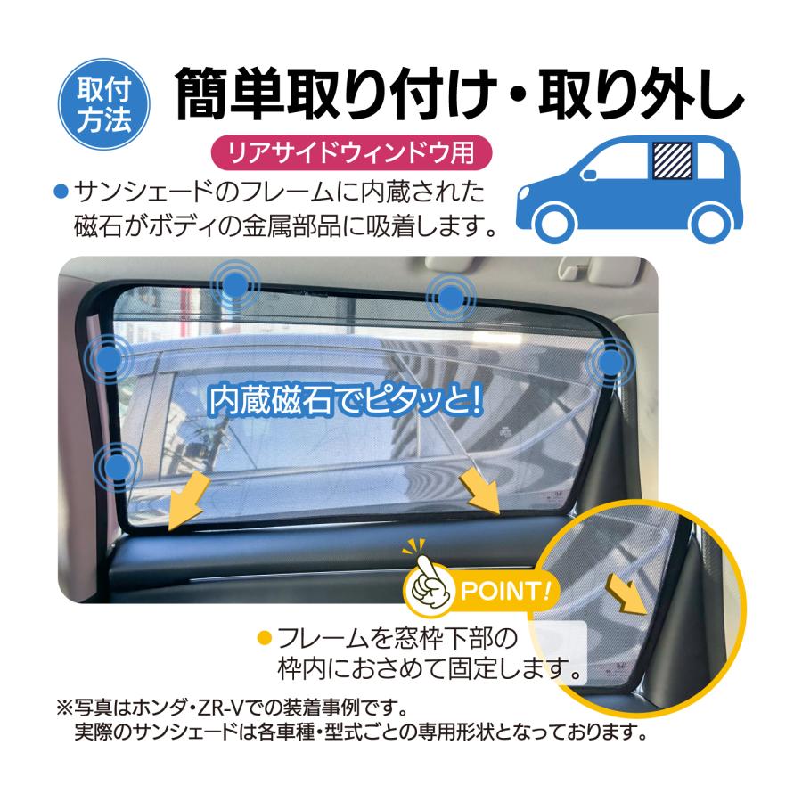 ホンダ（HONDA） ZR-V 専用 メッシュシェード リヤサイド リヤ