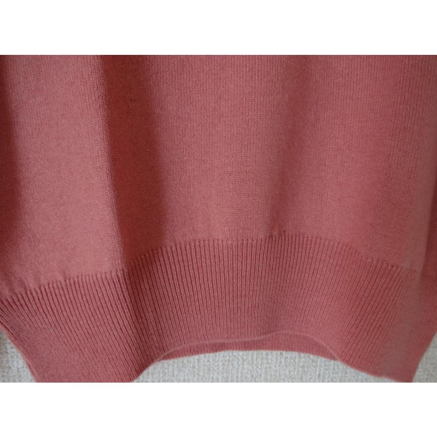 上質カシミヤVネックセーター、ローズピンク系 : 三和軒 - 通販