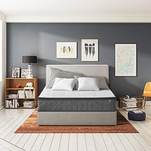 ZINUS ポケットコイル マットレス シングル 厚さ 25cm Euro Box Top Cool コイル数450個 通気性 吸湿性 体圧分散 ジェルメモリーフォーム 体温調節 ユーロトップ 