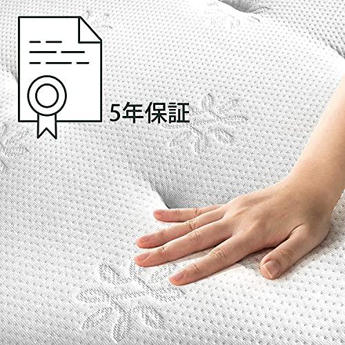 ZINUS ポケットコイル マットレス シングル 厚さ 25cm Euro Box Top Cool コイル数450個 通気性 吸湿性 体圧分散 ジェルメモリーフォーム 体温調節 ユーロトップ 