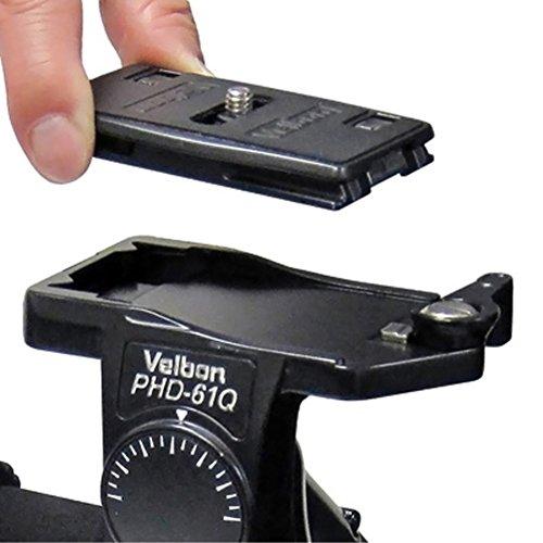 Velbon 3Way雲台 PHD-61Q 中型 底面径53mm コマ止め方式 クイックシュー対応 マグネシウム製 470423 PHD 61Q QRA
