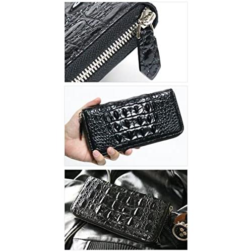 [Berkut] [背鱗板] クロコダイル 長財布 中央1枚皮 ラウンドファスナー シンプル の クロコダイル で 財布 Berkut 背鱗板 長財布 人気 から です