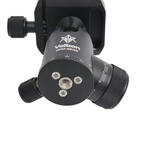 【希少】 Velbon 自由雲台 QHD-S5AS 中型 底面径37mm コマ止め方式 トルク調整対応 アルカスイス互換 アルミ製 471512 【1974451430】(10907円)