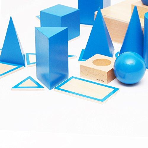 数量限定 MONTE Kids モンテッソーリ教具 - 幾何学立体 - Montessori モンテキッズ 教育を目的とする教育用品 学習用品 本格教材 算数 モンテッソーリ教具 - 幾何学立体 - 【1893074955】(10458円)