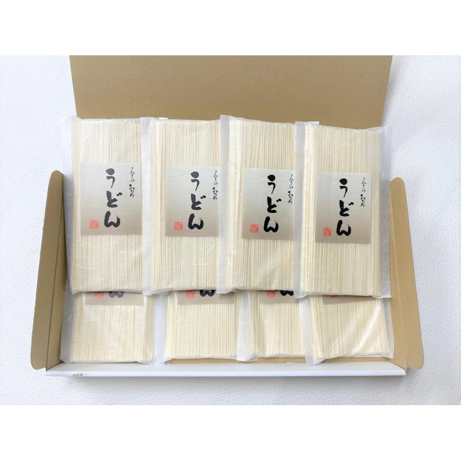 うどん 手延うどん 180g×8袋 三輪素麺みなみ ギフト 家庭用 段ボール箱 | 