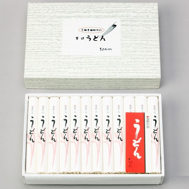 うどん 手延うどん 100g×24本 三輪素麺みなみ 乾麺 饂飩 お徳用  化粧箱 送料無料 | 