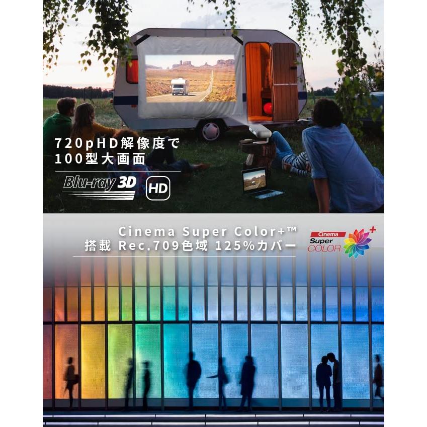 ViewSonic M1 Pro LED モバイルプロジェクター【三脚なしで360度