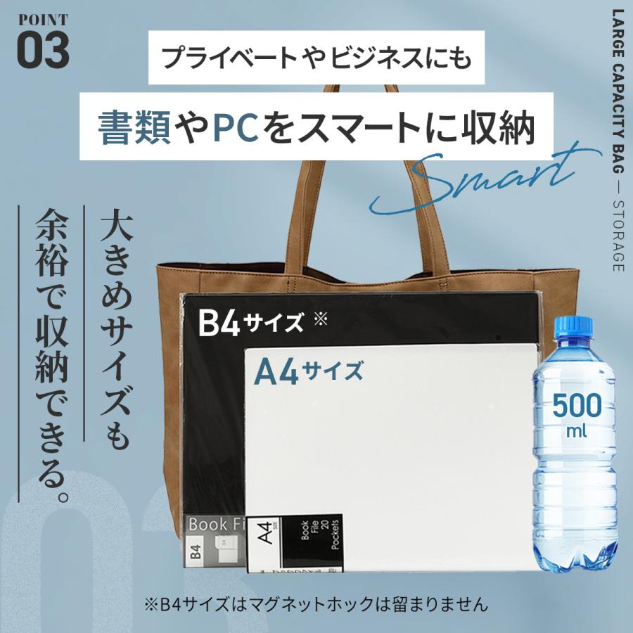 Miwoluna（ミウォルナ） トートバッグ メンズ 大容量 軽量 6個の 