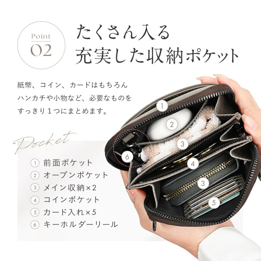ショルダーバッグ 本革 レディース ミニショルダー スマホポーチ スマホショルダー スマホポシェット レザー バッグ 軽量 ユニセックスの画像