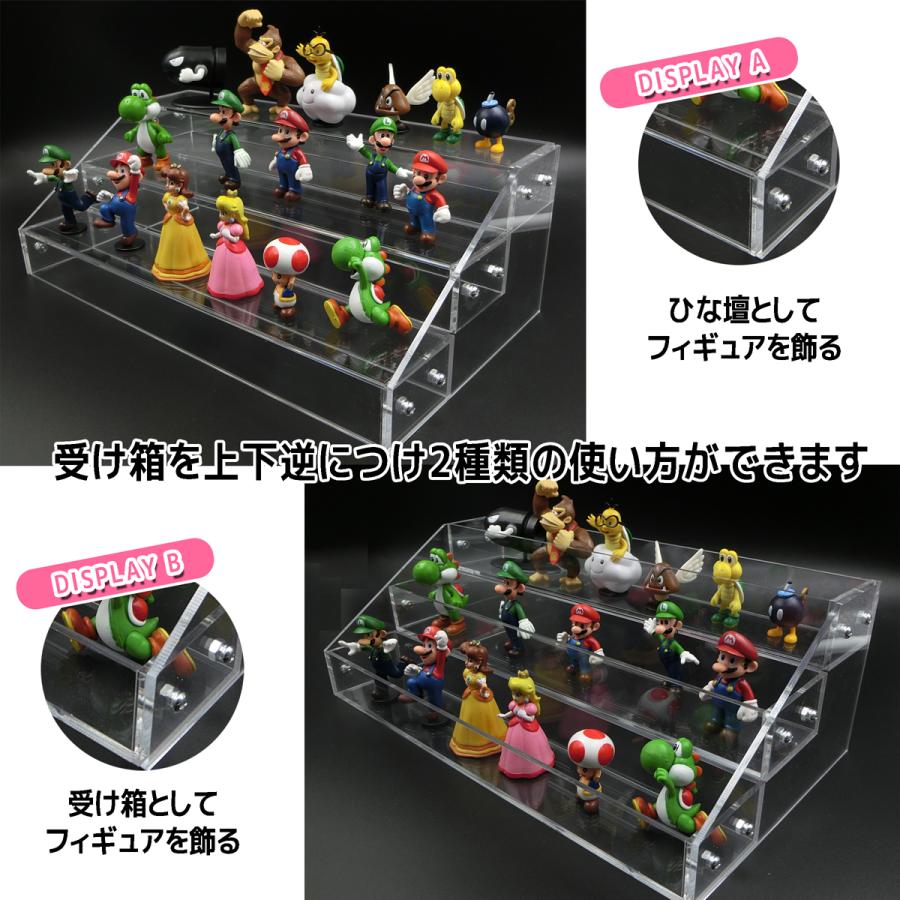 アクリル ケース 6段 透明 什器 収納 ディスプレイ ラック 展示