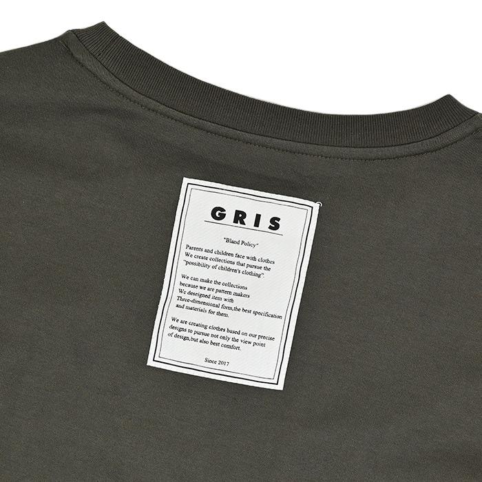 GRIS グリ Long Sleeve Pocket Tee EverGreen GR22AW-CU001｜mix-mix｜05