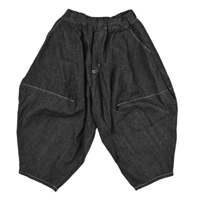 nunuforme ポインテッドパンツ　ブラックデニム135cm ヌヌフォルム 