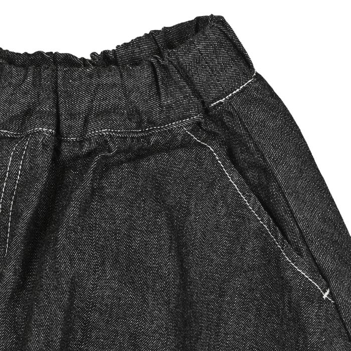nunuforme ヌヌフォルム ブラックデニムポインテッドデニムパンツ