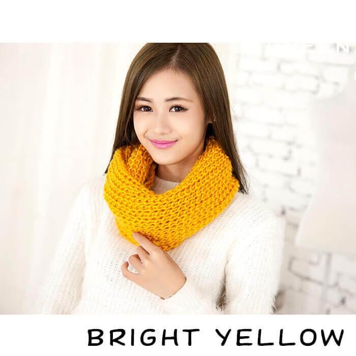 ネックウォーマー スヌード ニット マフラー ストール かわいい レディース ふわふわ 襟巻 暖かい 全10色 女子 スヌッド レッド 秋 冬 通学 通勤 Muji Knit Snood Mix Charm 通販 Yahoo ショッピング