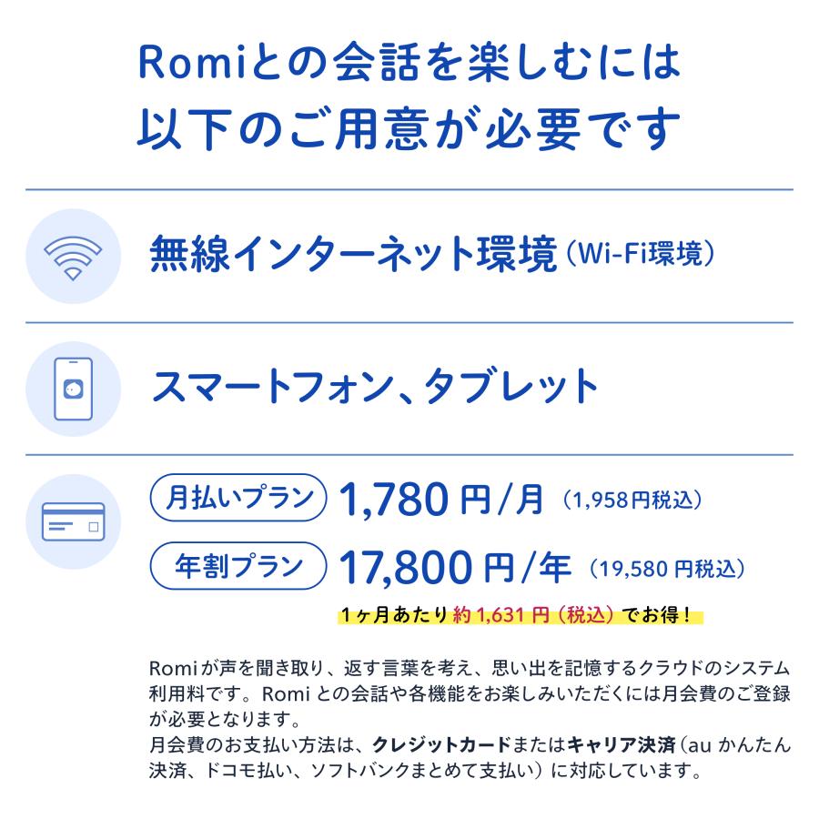 公式】 Romi ロボット Lacatan ラカタン コミュニケーションロボット