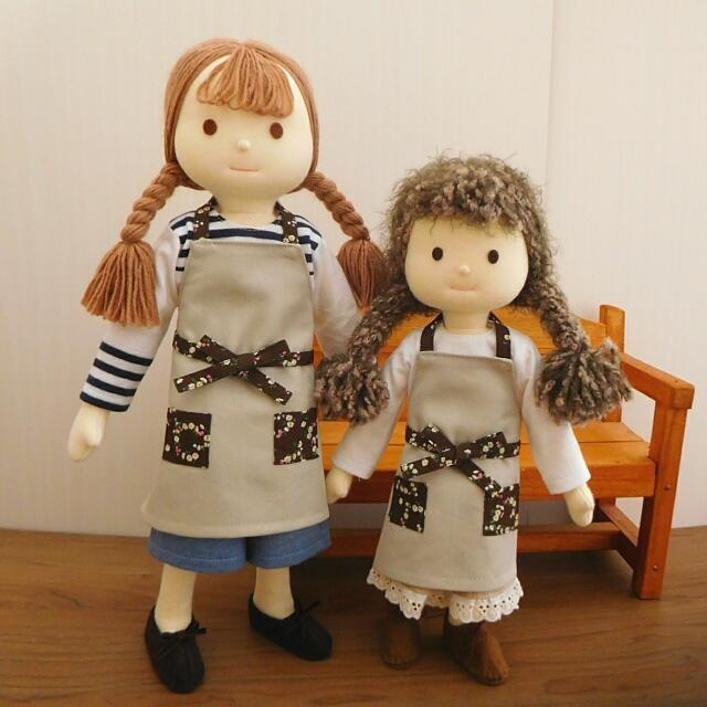 人形用 エプロン 人形用エプロン 無地 花柄 : ミックスジャム - 通販