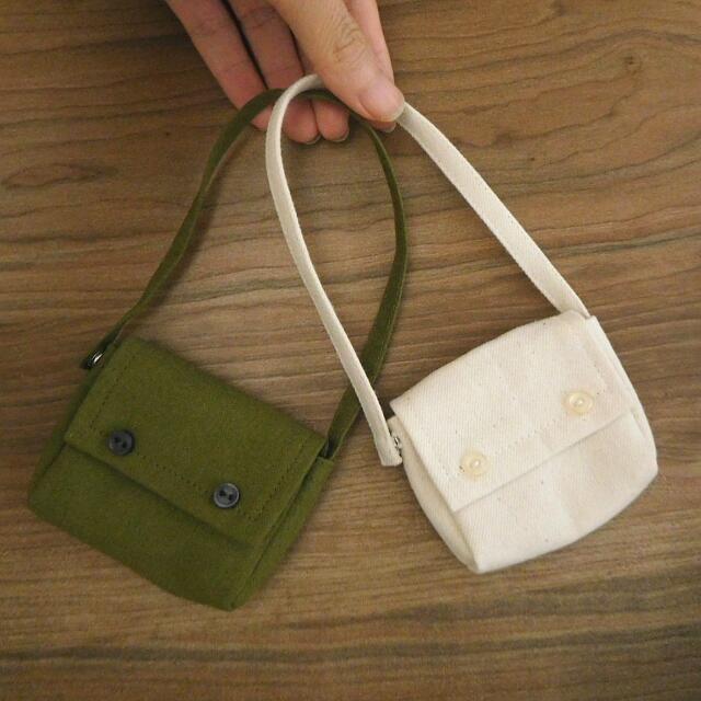 ショルダーバッグ 人形用 ドール用 ドール ベージュ カーキ カーキ