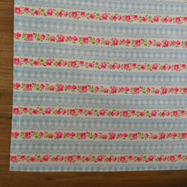 花柄ランチョンマット 60cm x 40cm ランチクロス 給食 ナフキン 40×60 レース風花柄 40 60 大判 メール便