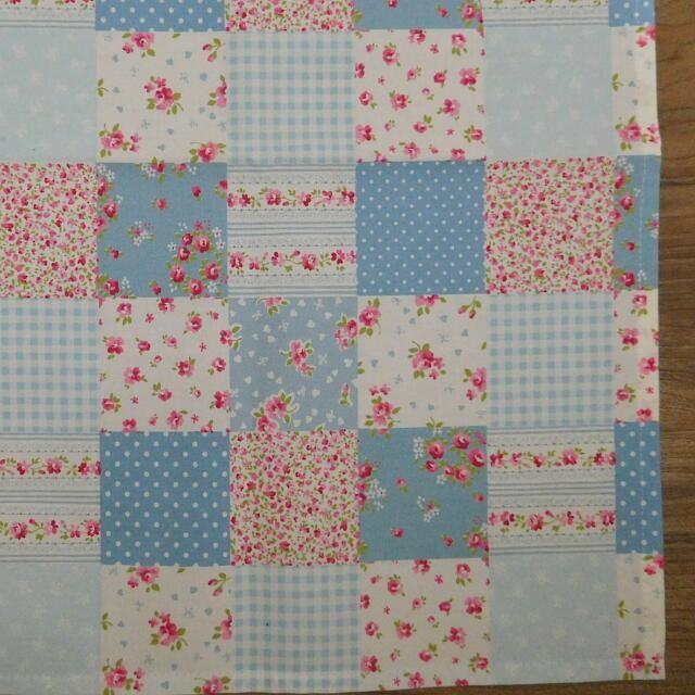 ランチクロス 給食ナフキン 40×60 かわいい 大判 花柄 チェック パッチ