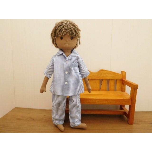 手作り 布製 着せかえ 人形 星柄シャツ 男の子 着せ替え セット 34cm