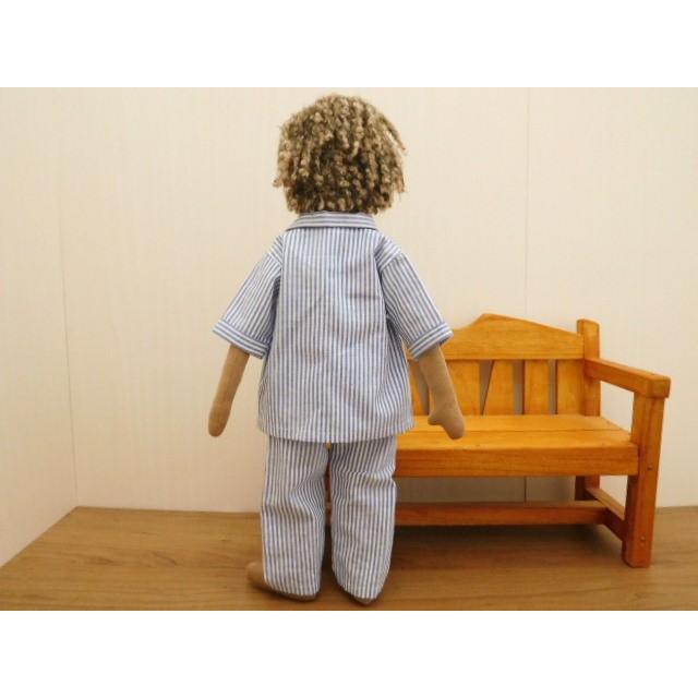 手作り 布製 着せかえ 人形 星柄シャツ 男の子 着せ替え セット 34cm