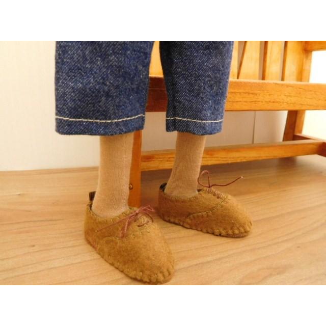 手作り 布製 着せかえ 人形 星柄シャツ 男の子 着せ替え セット 34cm