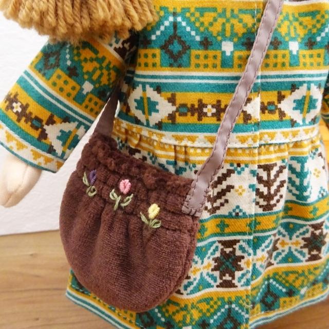 布製着せ替え人形(身長73㎝) 手作り 布製 人形 着せ替え ノルディック柄ワンピース ふわふわ