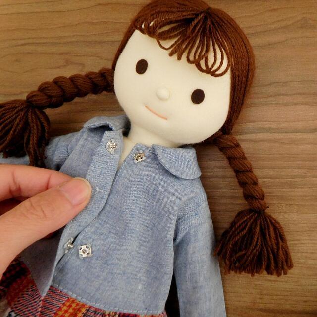 手作り 布製 人形 着せ替え セット ドール 布人形 34cmサイズ AW F 70%