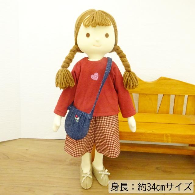 着せ替え人形 赤いTシャツ 女の子 セット 34cmサイズ 手作り ミックス
