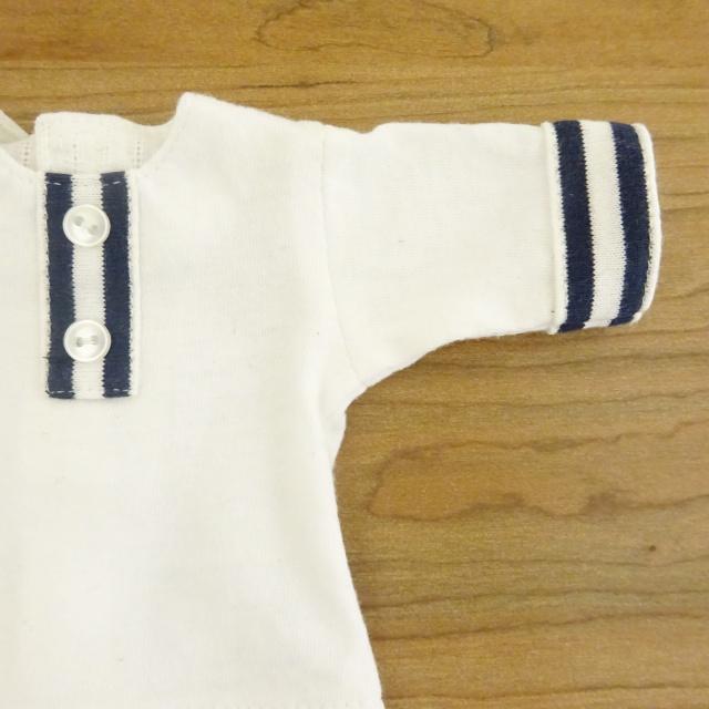着せ替え人形 白いTシャツ フレアパンツ 女の子 セット 34cmサイズ 手作り ミックスジャムの画像