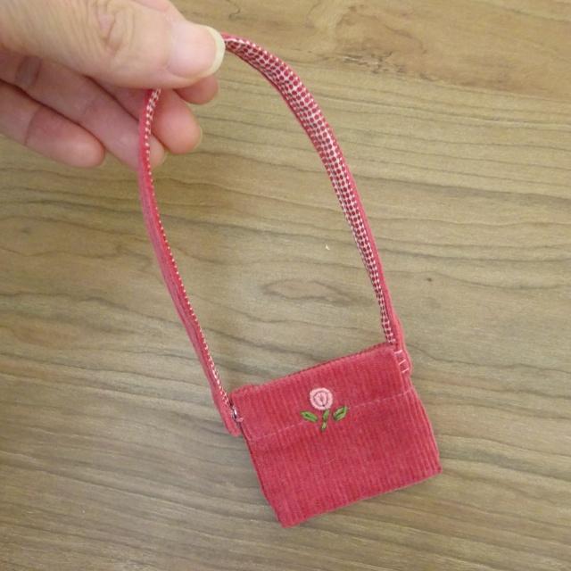 手作り 布製 着せ替え 人形 ブルー ワンピース ピンク マフラー 女の子 セット 28cmサイズ_17