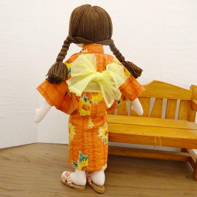 手作り 布製 着せ替え 人形 浴衣 洋服 セット 女の子 34cmサイズ