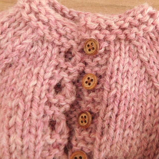 人形用 カーディガン ウール 手編み ドール ドール用 : ミックスジャム