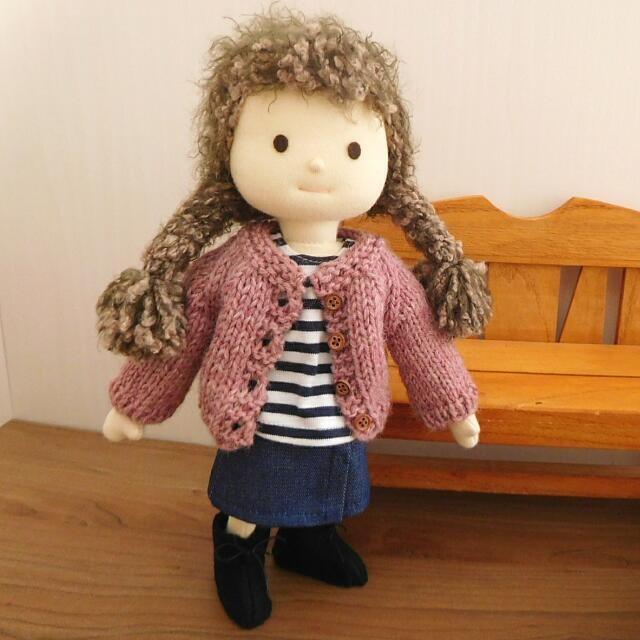 人形用 カーディガン ウール 手編み ドール ドール用 : ミックスジャム
