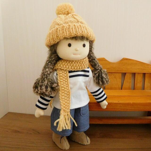 人形用 マフラー 人形用マフラー ドール ドール用 かのこ編み