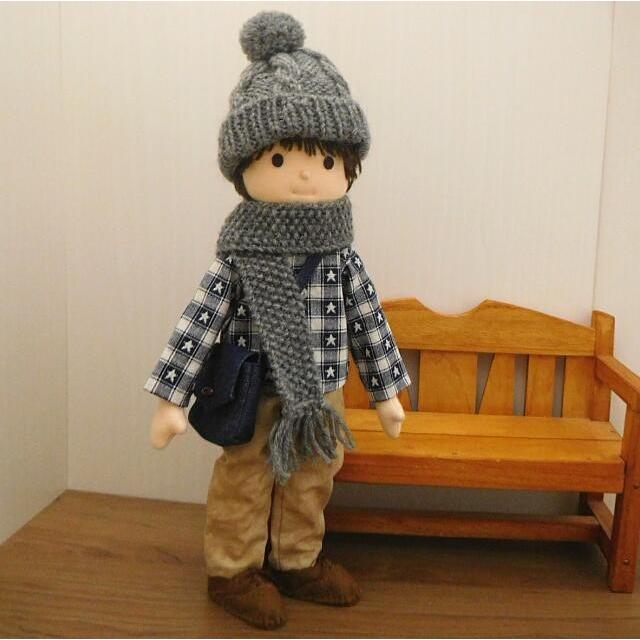 人形用 マフラー 人形用マフラー ドール ドール用 かのこ編み