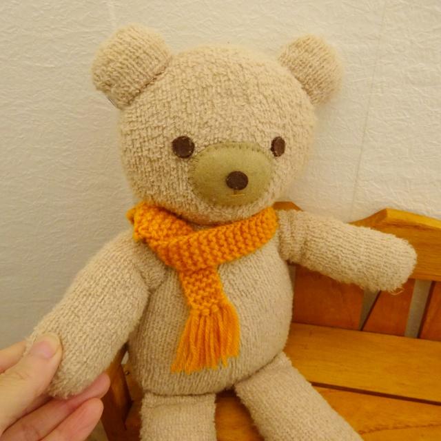 人形 マフラー 橙色 30cm ドール ぬいぐるみ ぬい : ミックスジャム