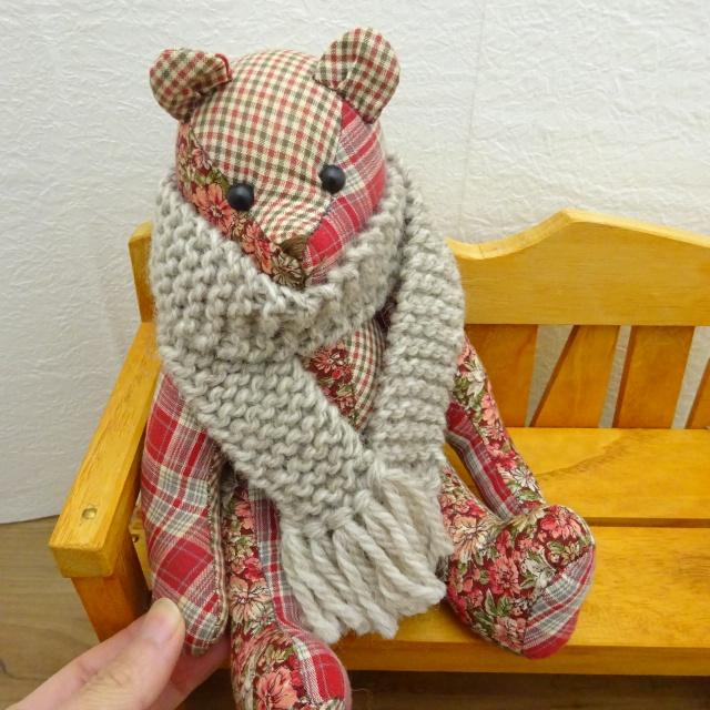 人形 マフラー ベージュ 50cm ドール ぬいぐるみ ぬい : ミックス