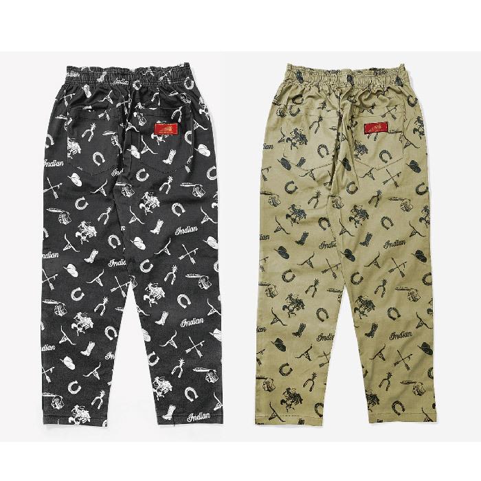 テーパードパンツ メンズ ゆったり レディース Indian インディアン ウエストゴム アメカジ ストレッチ ツイル おしゃれ カジュアル コットン MIXMOTION ミック | INDIAN | 06