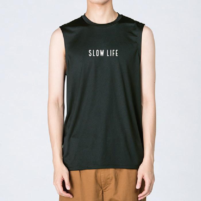 【一部2月上旬入荷】リライブ正規代理店 リライブ加工 ノースリーブ リライブ シャツ SLOWLIFE ウェア  ゴルフ スポーツ ポリエステル 丸首 リライブ シャツ |  | 04