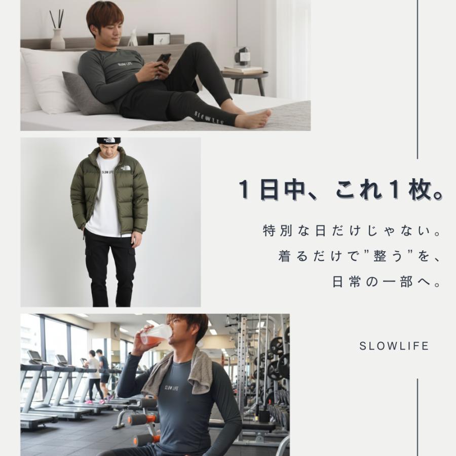 正規代理店【鉱石2倍】リライブ スパッツ メンズ レギンス SLOWLIFE