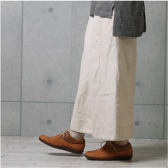 デニムガウチョパンツ(日本製MEDELLメデル) デニム ダメージ ワイド